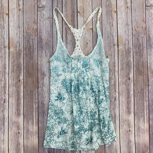 Teal and Cream Tank from American Eagle